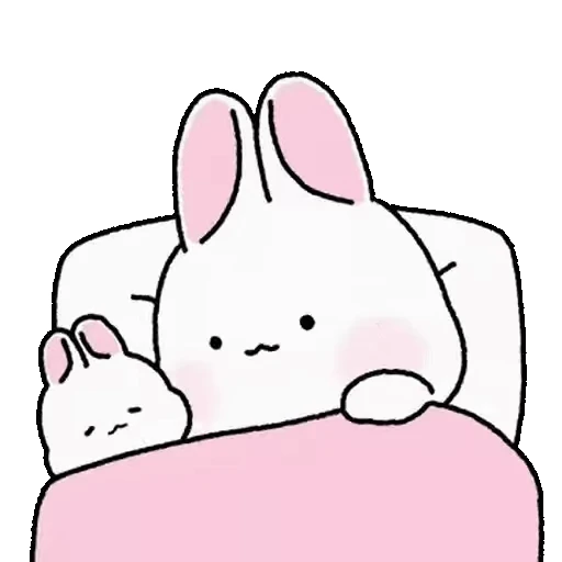 😴 Стикер «Lovely Rabbit Tozzi 2» для Telegram