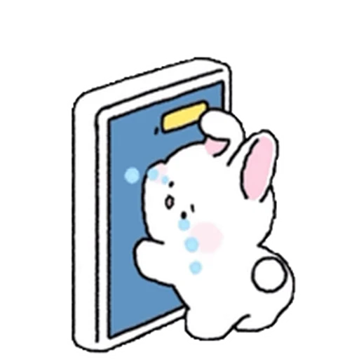 😭 Стикер «Lovely Rabbit Tozzi 2» для Telegram