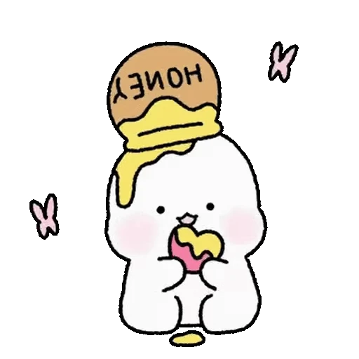 🍯 Стикер «Lovely Rabbit Tozzi 2» для Telegram