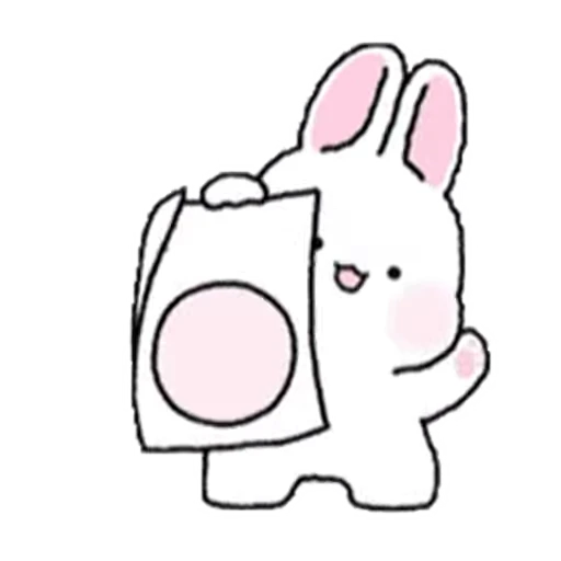 ❤️ Стикер «Lovely Rabbit Tozzi 2» для Telegram
