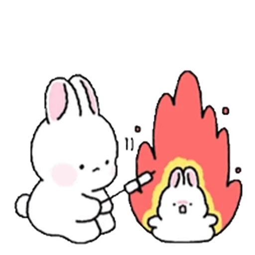 🔥 Стикер «Lovely Rabbit Tozzi 2» для Telegram