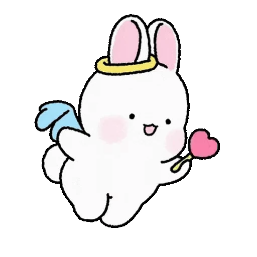 ❤️ Стикер «Lovely Rabbit Tozzi 2» для Telegram