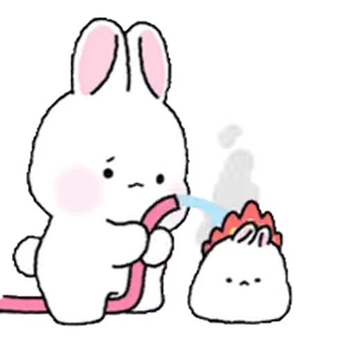 🔥 Стикер «Lovely Rabbit Tozzi 2» для Telegram