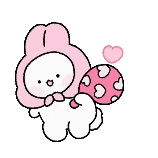 ❤️ Стикер «Lovely Rabbit Tozzi 2» для Telegram