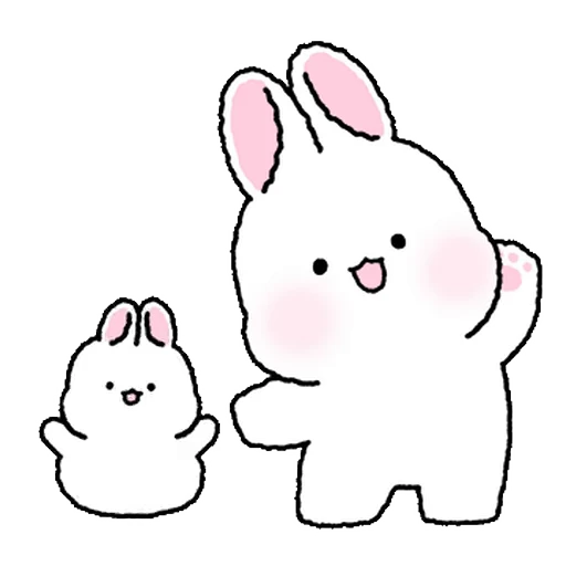 👋 Стикер «Lovely Rabbit Tozzi 2» для Telegram