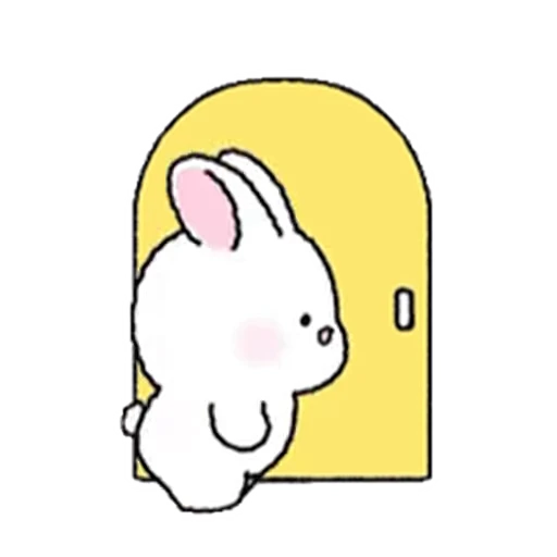 🚪 Стикер «Lovely Rabbit Tozzi» для Telegram