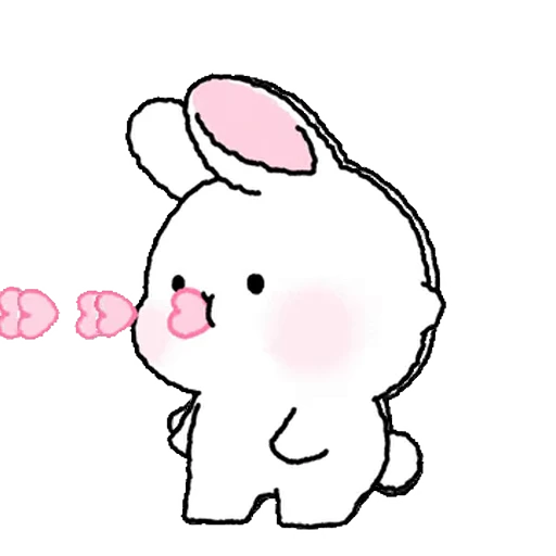 ❤️ Стикер «Lovely Rabbit Tozzi» для Telegram
