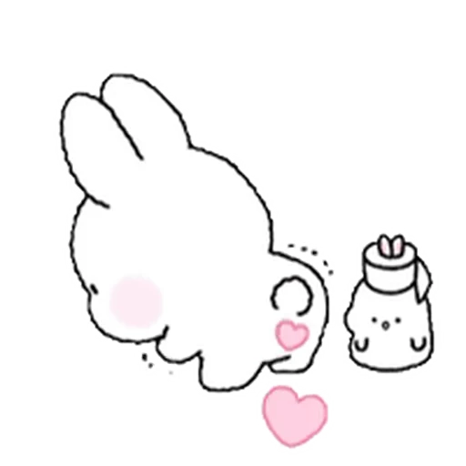 ❤️ Стикер «Lovely Rabbit Tozzi» для Telegram