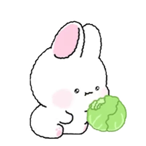 🥬 Стикер «Lovely Rabbit Tozzi» для Telegram