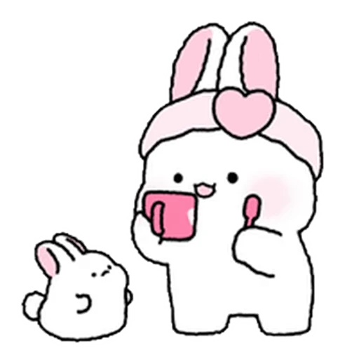 🪥 Стикер «Lovely Rabbit Tozzi» для Telegram