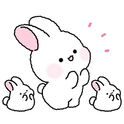 Стикерпак Lovely Rabbit Tozzi для Telegram