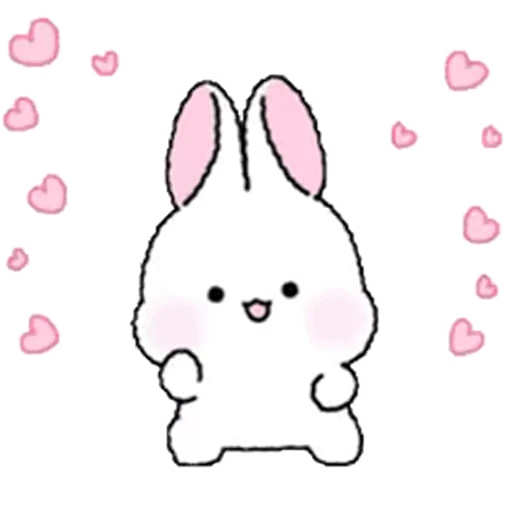 ❤️ Стикер «Lovely Rabbit Tozzi» для Telegram