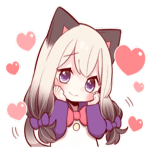 🥰 Стикер «LOVELY SIAMESE KIT...» для Telegram