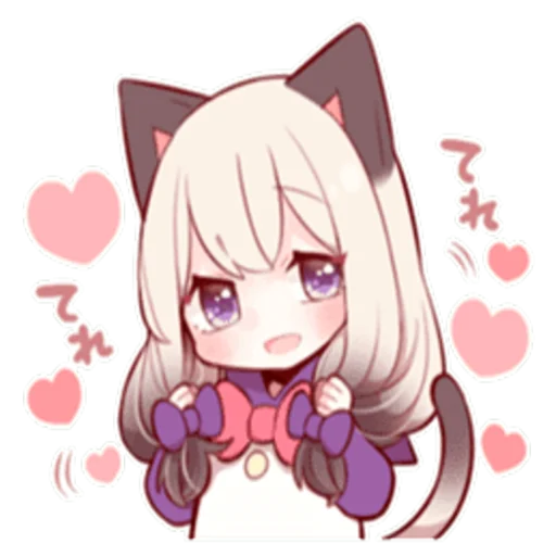 💕 Стикер «LOVELY SIAMESE KIT...» для Telegram