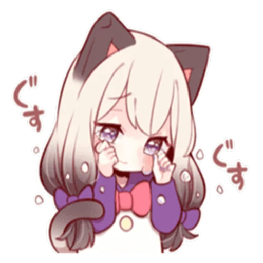 😭 Стикер «LOVELY SIAMESE KIT...» для Telegram