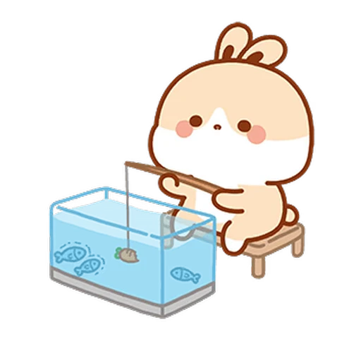 🐟 Стикер «Lovely Tuji 1» для Telegram