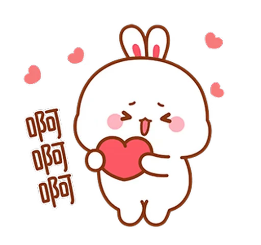 ❤️ Стикер «Lovely Tuji 2» для Telegram