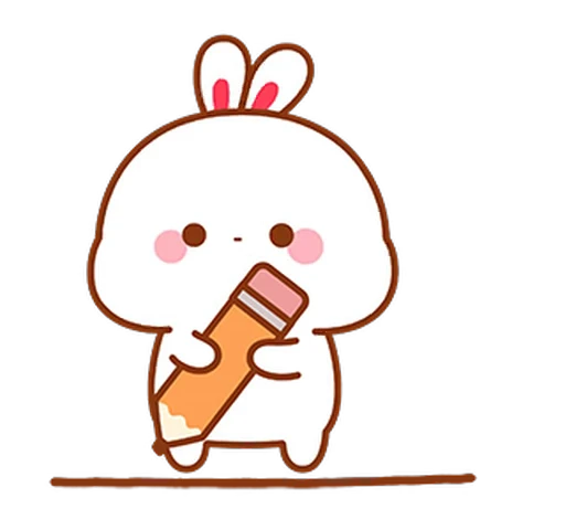 😕 Стикер «Lovely Tuji 4» для Telegram