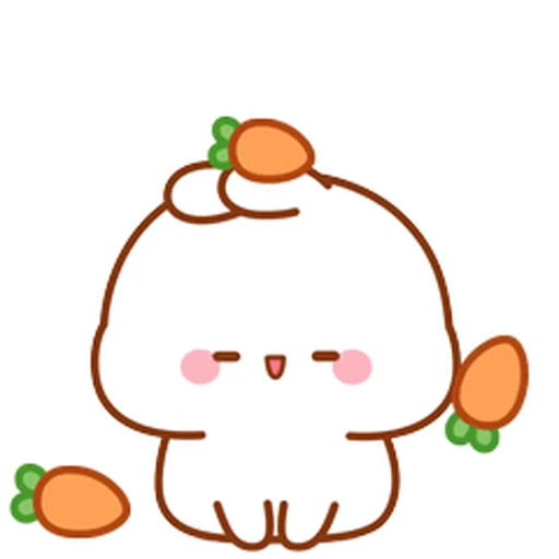 🥕 Стикер «Lovely Tuji 4» для Telegram