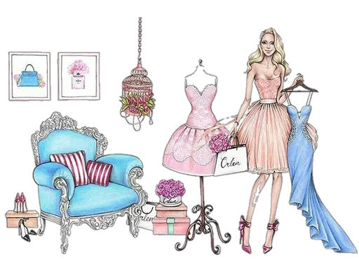 👗 Стикер «» для Telegram