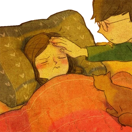 😷 Стикер «Нежная любовь» для Telegram