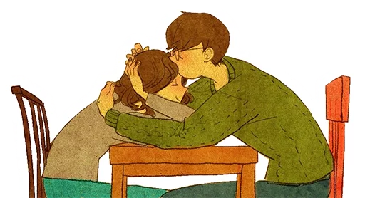 😙 Стикер «Нежная любовь» для Telegram