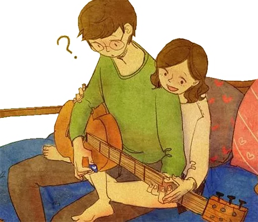 🎸 Стикер «Нежная любовь» для Telegram
