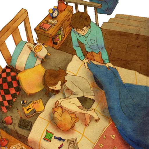 😴 Стикер «Нежная любовь» для Telegram
