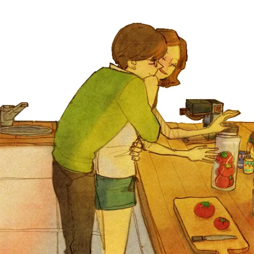 ❤️ Стикер «Нежная любовь» для Telegram