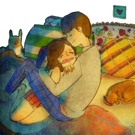 😞 Стикер «Нежная любовь» для Telegram