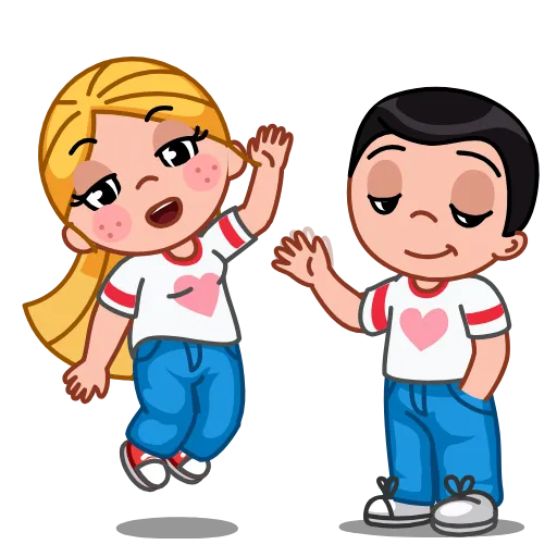 👋 Стикер «Lover couple» для Telegram