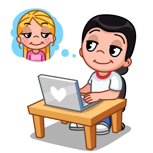 💭 Стикер «Lover couple» для Telegram