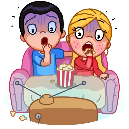 🍿 Стикер «Lover couple» для Telegram