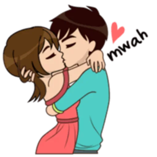 💋 Стикер «Lover Couple» для Telegram