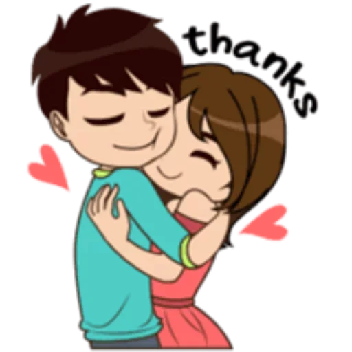 ☺ Стикер «Lover Couple» для Telegram