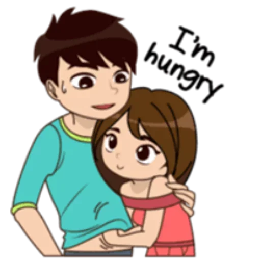 😛 Стикер «Lover Couple» для Telegram