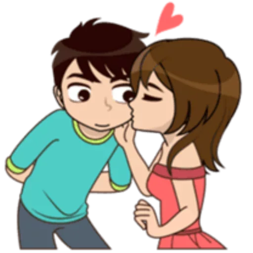 👩‍❤️‍💋‍👨 Стикер «Lover Couple» для Telegram