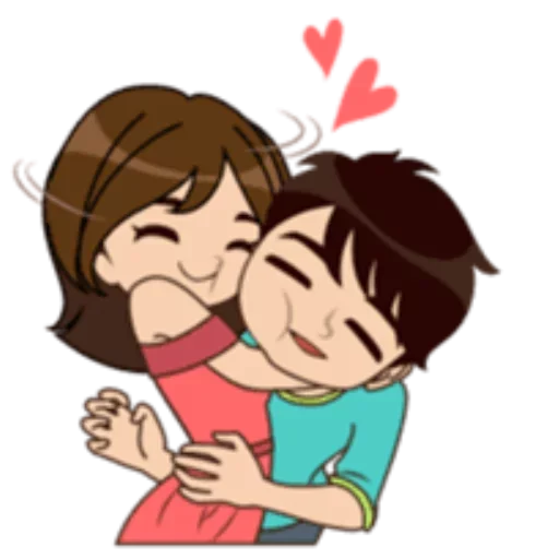 ❤️ Стикер «Lover Couple» для Telegram