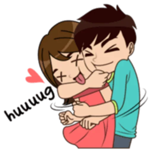 😘 Стикер «Lover Couple» для Telegram