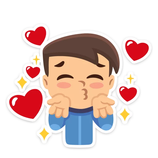 💖 Стикер «Влюблённые» для Telegram