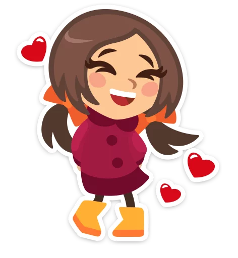 💖 Стикер «Влюблённые» для Telegram