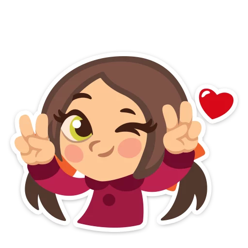 💖 Стикер «Влюблённые» для Telegram