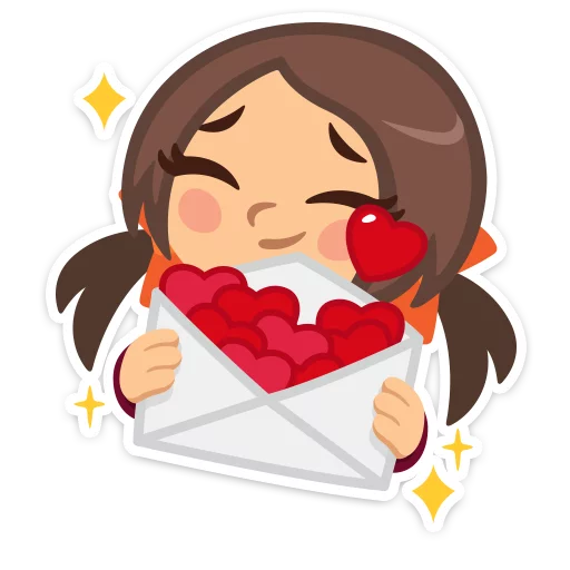 💖 Стикер «Влюблённые» для Telegram
