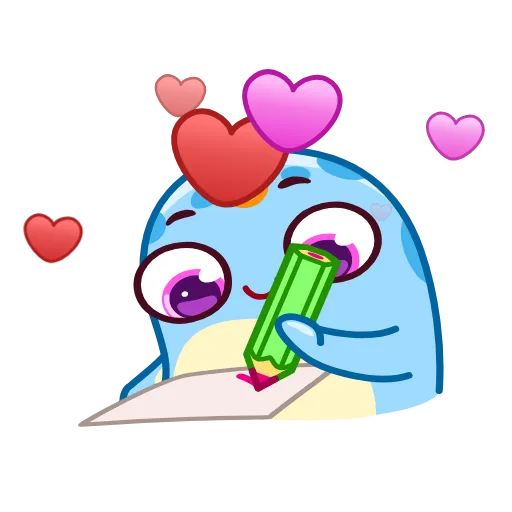 💌 Стикер «Narwhalentine» для Telegram