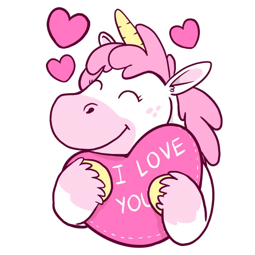Стикерпак Unicorn для Telegram
