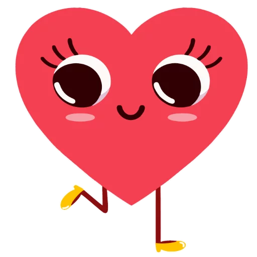 ❤ Стикер «Loving heart» для Telegram
