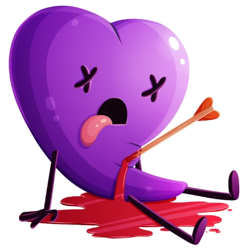 ❤ Стикер «Loving heart» для Telegram