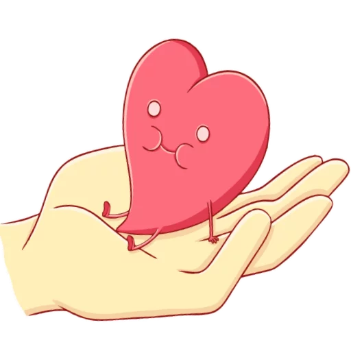 ❤ Стикер «Loving heart» для Telegram