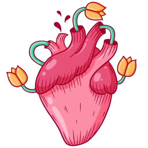 ❤ Стикер «Loving heart» для Telegram