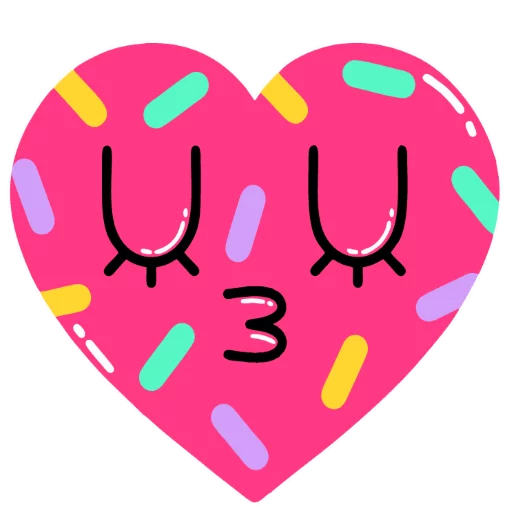 ❤ Стикер «Loving heart» для Telegram